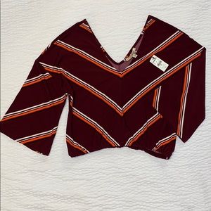 NWT Express cropped blouse